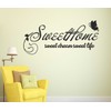 Wallstick Sweet Home wallstickers (Vinyl 75 cm x 35 cm)