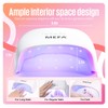 MEFA U V Nail Lamp with 3 Timers & 21