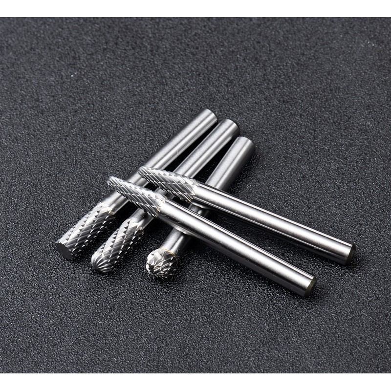 YUFUTOL Carbide Burrs Set 10pcs Double Cut Solid Carbide Rotary