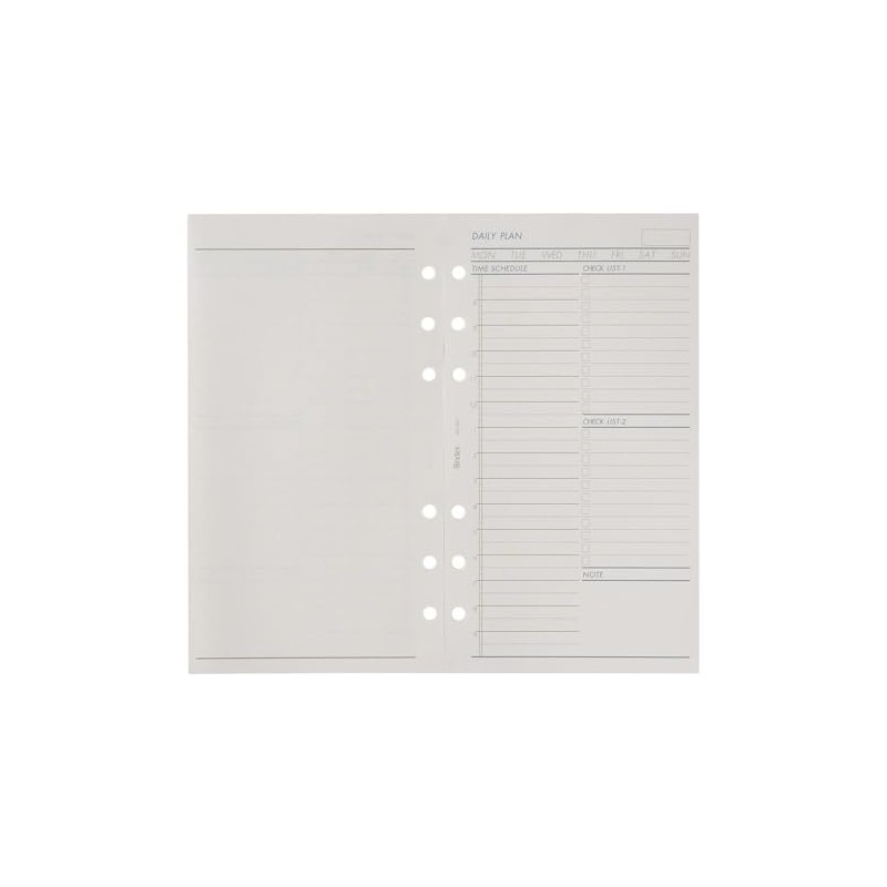 Bible Size Refill 301 DAILY PLAN 12h Binex 301