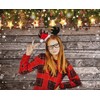 WOLADA 8x6ft Christmas Backdrop Wooden Snowflake Gold Glitter Photo Backdrop