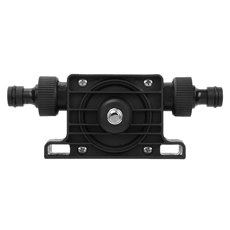 Acouto Portable Drill-Powered Pump, Black, Submersible, Engineering Plastics, Drill Pump