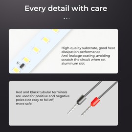 Creality LED Light Bar Kit Energy Saving and Easy Installation Soft Light No Strobe for Creality 3D Printer Ender-3V3 SE / Ender-3V3 KE 24V/5W