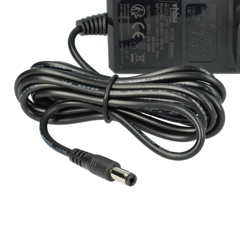 vhbw CHARGING UNIT, CHARGING CABLE, MAINS ADAPTOR for LENOVO NETBOOK