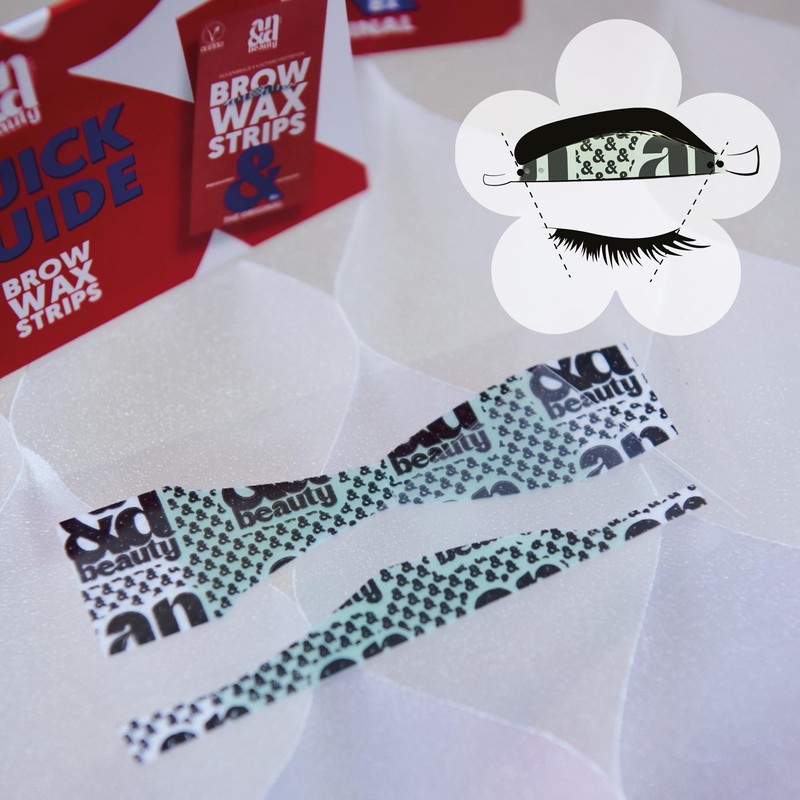 ANDbeauty Eyebrow Wax Strips for Women, Perfect for Eyebrow Shaping,