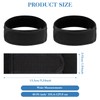 YHTCC 2 PCS Black Velcro Belt, No Buckle Belts for