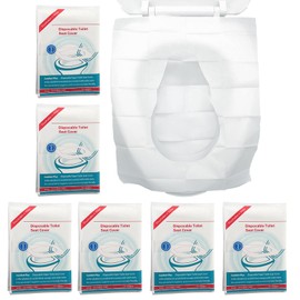 Disposable Toilet Pad - Pack of 60 Hygienic Toilet Pads, Flushable, Waterproof Toilet Seat Covers, Individually Packed, Ideal for Travel, Public Toilets, Office, Children & Adults