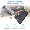 ANNX Universal Car Front Bumper Turbo Air Intake Pipe Air
