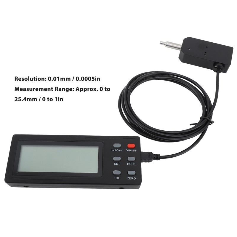 Micrometer High Accuracy Digital Display 0.0005in 0.01mm Resolution Dial Indicator