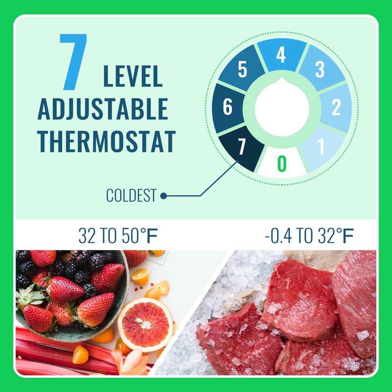 DEMULLER 2.4 Cu.ft White Mini Fridge with Top Freezer Dorm