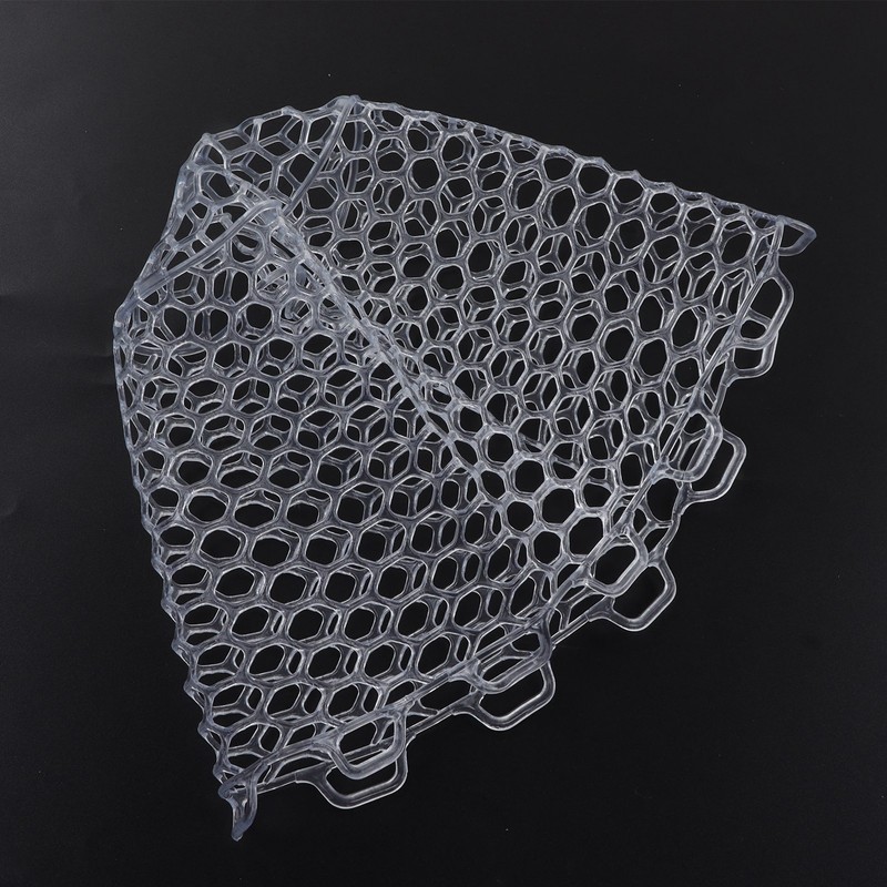 Fly Fishing Landing Net Collapsible Clear Rubber Replacement Bag for