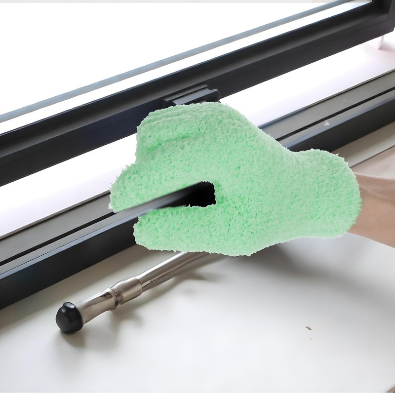 Ymapinc Plant Dusting Gloves, Microfiber Dusters for Cleaning, Green Kitchen