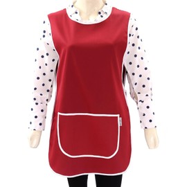LINEN CLOSET Womens Tabards with Pockets for Men Ladies Cleaning Catering Chef Kitchen Aprons Unisex Hygea Tabard Apron Work Tabards