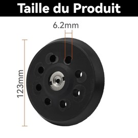 Xiciki Sanding Pad Replacement for Metabos SXE325/425/450/3125 125mm Sanding Pad for Metabo SXE 325 Intec and 425 Turbotec 631220000