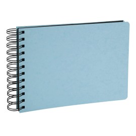Exacompta - Ref 16560E - Aquarel Collection - Photo Album - 23 x 16cm, Spiral Bound, 50 Black Thick Card Pages, Laminated Cover - Assorted Pastel Colours