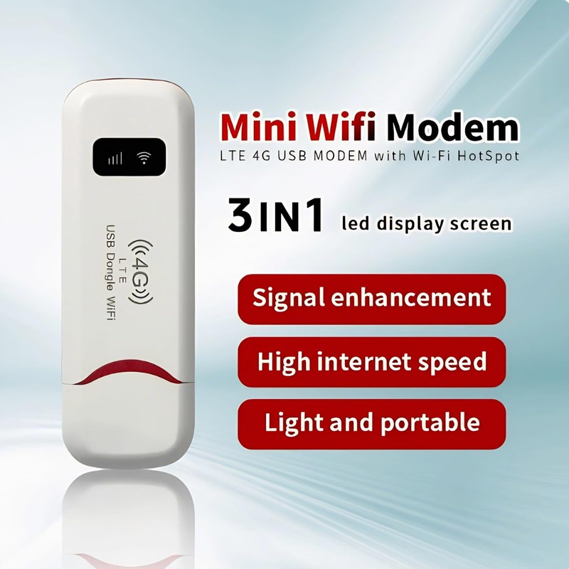 4G LTE USB Portable WiFi Router,USB Power SIM Card Slot