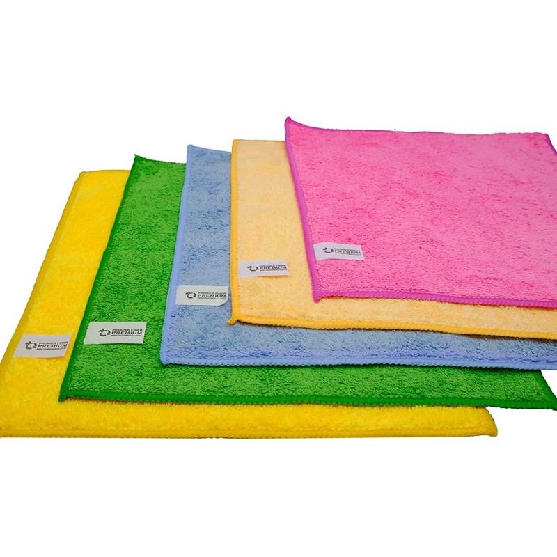 Premier Bond Distribution Microfibre Cleaning Cloths, 30 x 40cm, Pack
