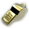 Acme Thunderer (Referee's) Whistle (58) with Square Mouthpiece - Polished Brass