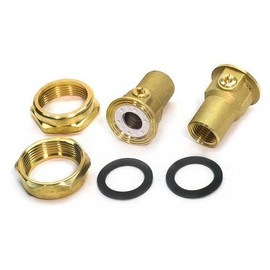 1/2" GU 125 Union Bronze Isolation Valve Pair (Threaded)