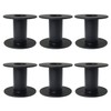 Plastic Spool RLECS 6pcs 71mm Black Bobbin Empty Spools for