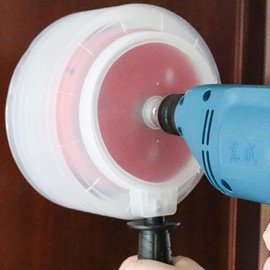 FGDTREE 160mm Drill Dust Protector with Handle Dust Control Drill Attachment Drill Dust Catcher for Ceiling and Wall Drilling