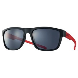Dice FXG-02 BK/R Flex Glass Outdoor Sunglasses - Black Red / Polarized Smoke