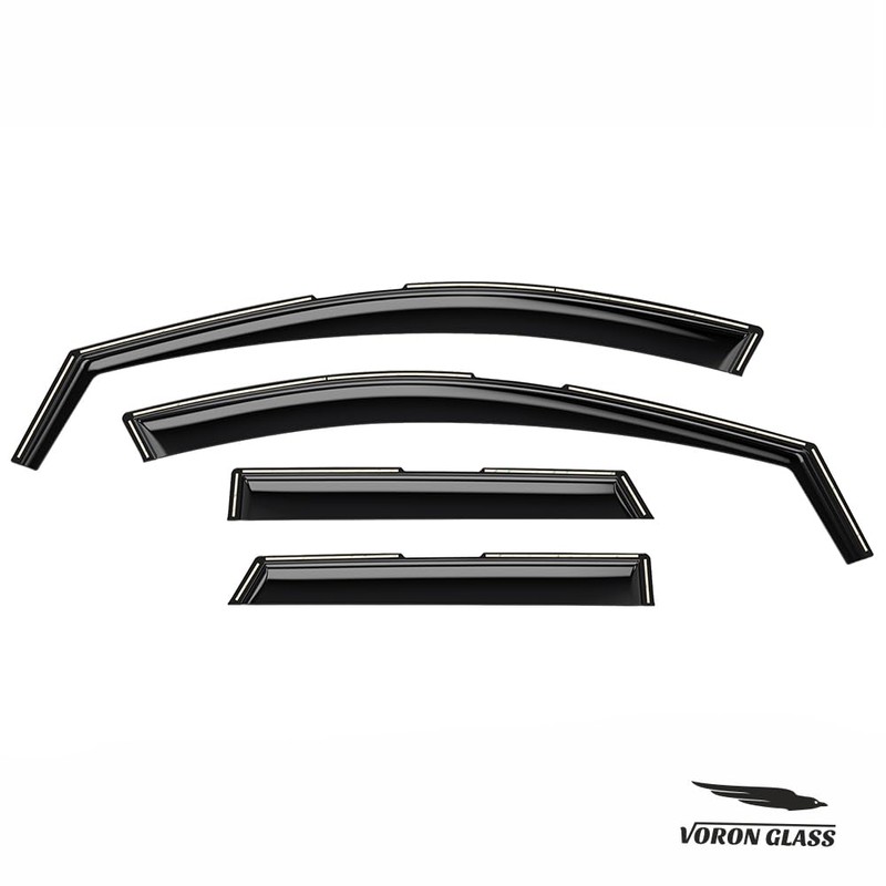 Voron Glass in-Channel Extra Durable Rain Guards for Hyundai Santa