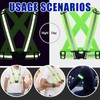 Glarks 5Pcs Night Reflective Sash and Vest Assortment Kit, High
