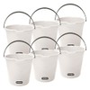 Superio 6-Pack Plastic Cleaning Bucket for Home, 2 Gallon Pail