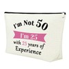 50th Birthday Gifts for Women 25x17CM Makeup Bag Born in