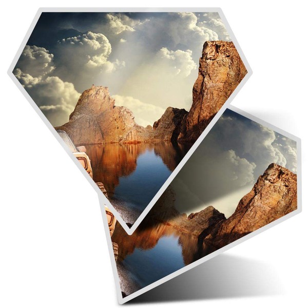 2 x Diamond Stickers 7.5 cm - Off Road 4x4