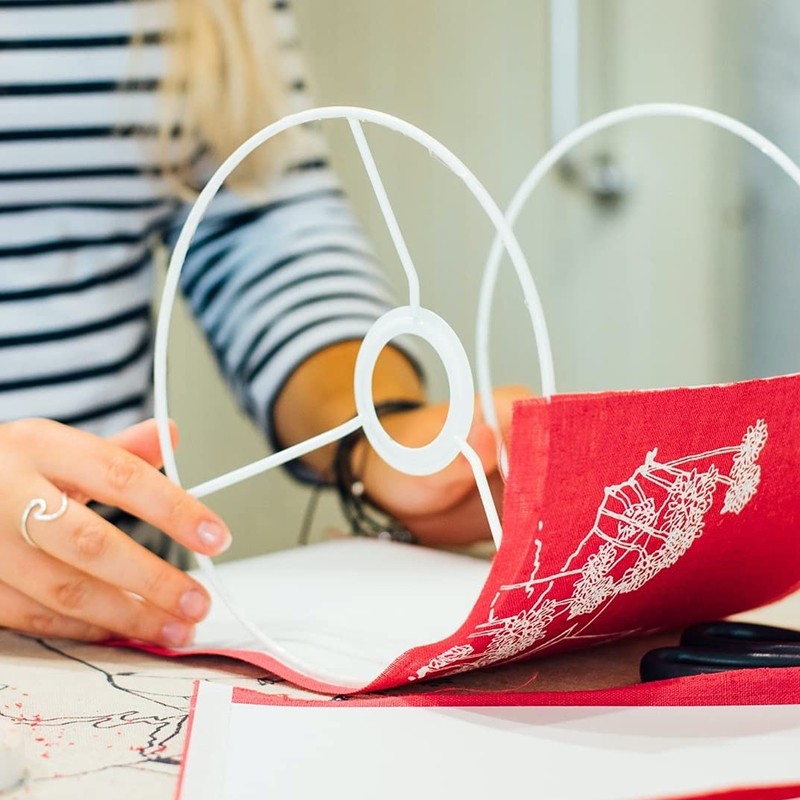 15cm Lampshade Making Kit use with Pendant Ceiling Lights and