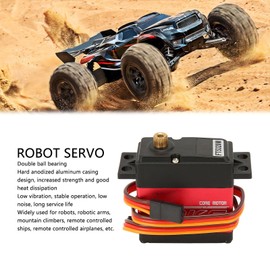 FT5320M Digital Servo, RC Digital Servo High Accuracy Low Noise 180 Degree Rotatable 20KG Waterproof for Robots