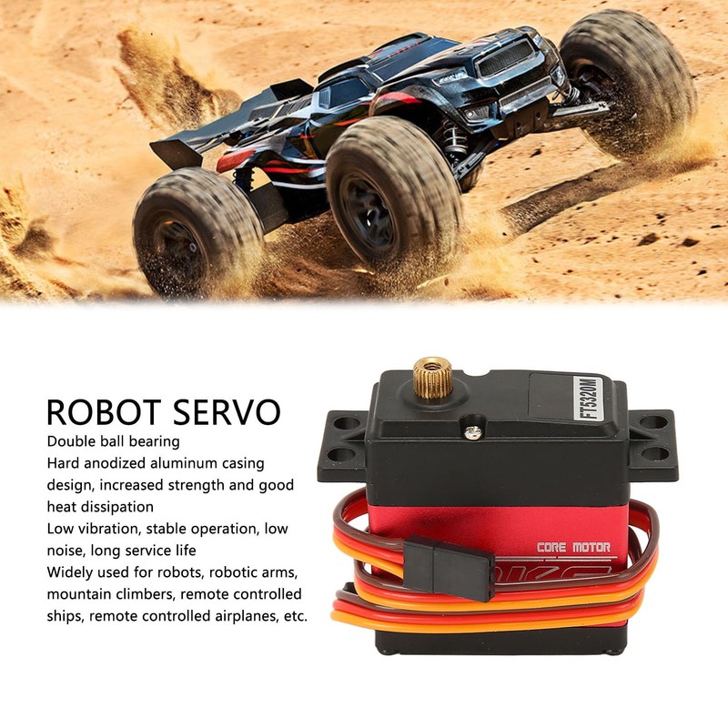 FT5320M Digital Servo, RC Digital Servo High Accuracy Low Noise