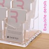 SANRUI Vertical Business Card Holder for Desk，Clear Acrylic Business Card