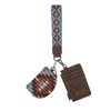 Wrangler Aztec Keychain Wristlet Wallets Western Dual Pouch Wristlet Credit