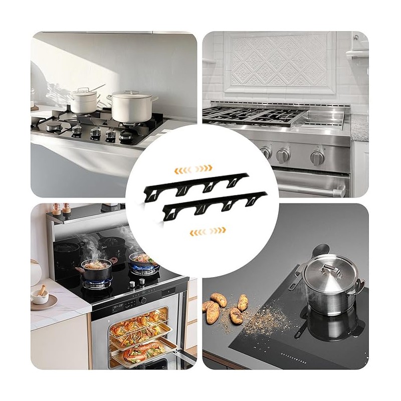 WEZCHUGHAOL Stove Gap Cover, Retractable Stainless Steel, 35-70 cm Length,