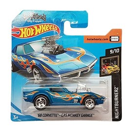 Hot Wheels - `68 Corvette Gas Monkey Garage - Nightburnerz - FJX72 - Blue 2018