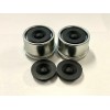 QBBC (Qty 2+2) 1.98" EZ Lube Rubber Plug Dust Cap + 2 Extra Rubber Plugs