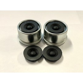 QBBC (Qty 2+2) 1.98" EZ Lube Rubber Plug Dust Cap + 2 Extra Rubber Plugs