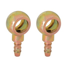 X AUTOHAUX 2pcs 7.5mm ID Hose Nozzle 14mm Banjo Fitting Fuel Line Adapter Plug for Car