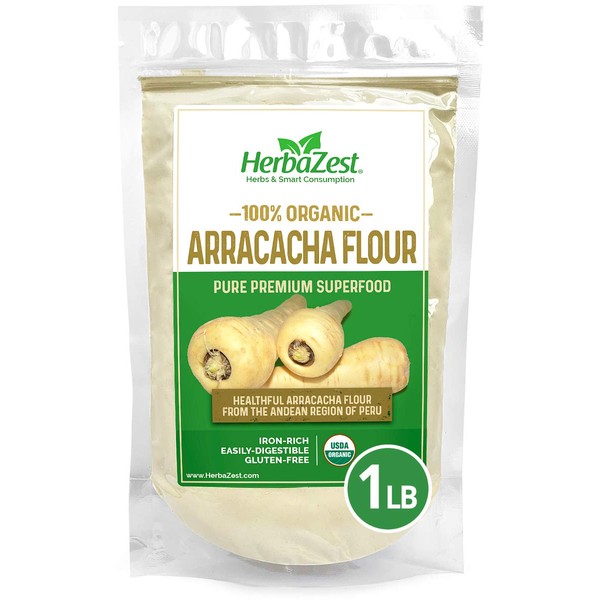 Harina orgánica HerbaZest Arracacha – 16 oz