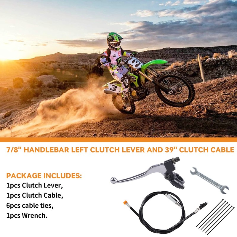 Stylemafia 7/8" Handlebar Left Clutch Lever and 39" Clutch Cable