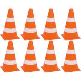Idena 40085 – Set of 4 Plastic Traffic Cones for Sports, Outdoor, Slalom, Football, Approx. 24 x 13.5 cm.