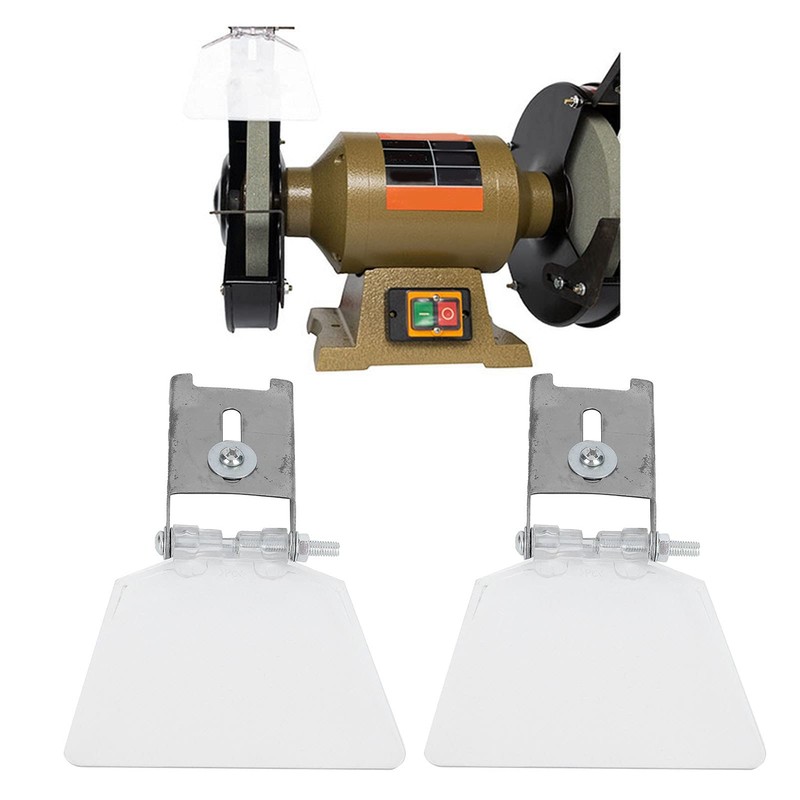 Bench Grinder Eyeshield, 2Pcs 304 Small Stainless Steel Shield Angle
