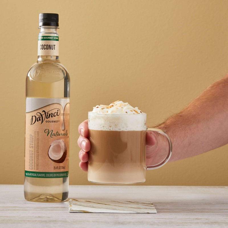 DaVinci Gourmet Naturals Coconut Syrup, 25.4 Fluid Ounces (Pack of