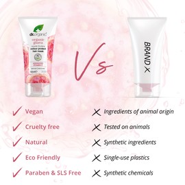 Dr Organic Guava Hair Mask, Vitamin C, Coloured Hair, Mens, Womens, Natural, Vegan, Cruelty-Free, Paraben & SLS-Free, Organic, 150ml, Packaging may vary
