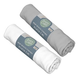 Babycalin Fitted Sheets 83 x 50 cm Organic Pack of 2