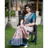 KNETLI Art Silk Saree for Women's With Blouse Piece