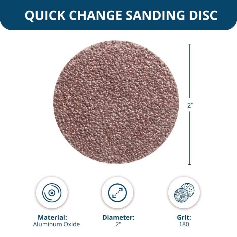 Benchmark Abrasives 2 Inch Sanding Discs Quick Change Aluminum Oxide